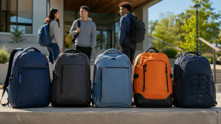 A college backpack range can cover everyday study, commuting, athletics, travel, and campus-organization programs.