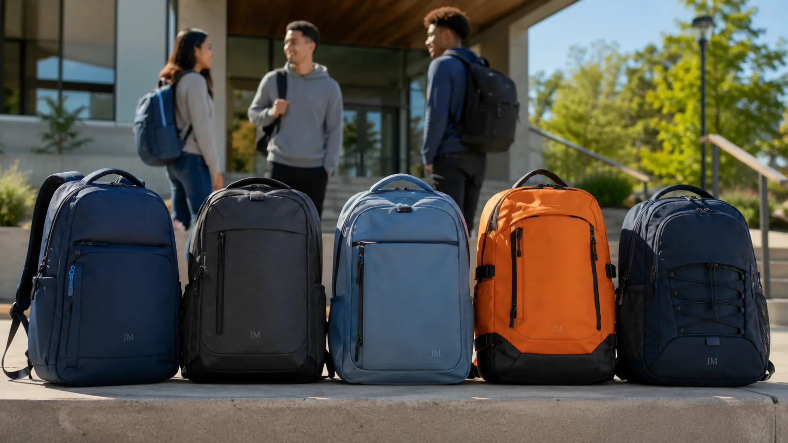 A college backpack range can cover everyday study, commuting, athletics, travel, and campus-organization programs.