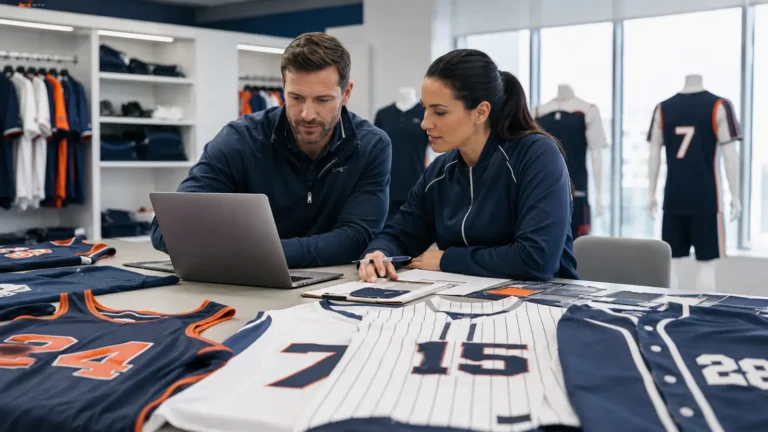 A controlled roster connects the buyer’s player data with the supplier’s artwork, production and packing records.