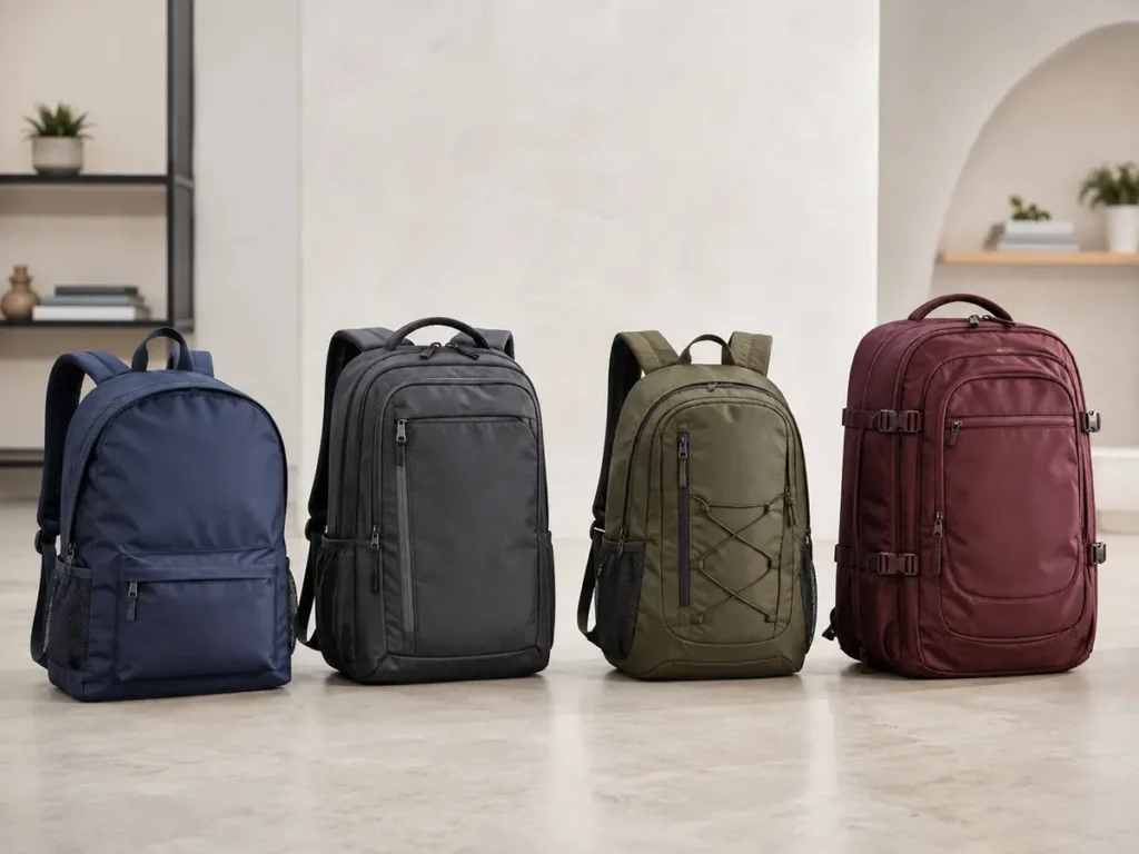 Different silhouettes allow a buyer to address everyday study, laptop carry, athletics, and short travel without forcing one bag to do everything.