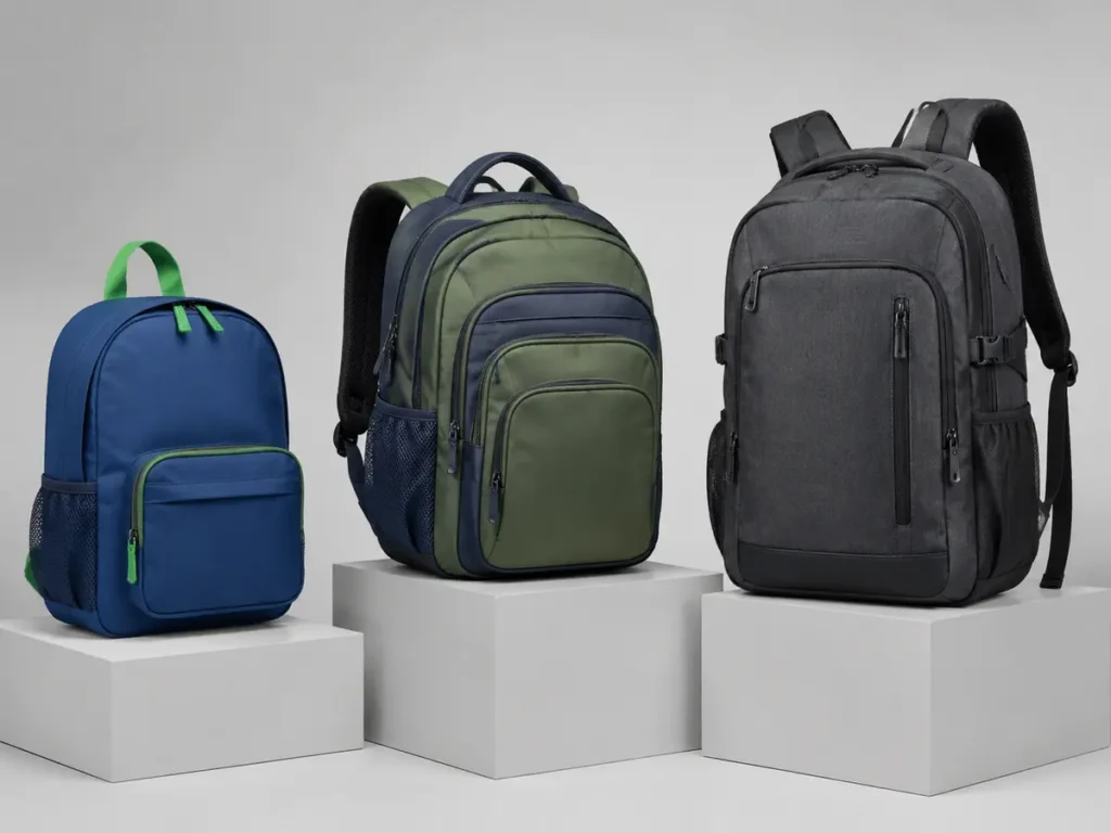 Different school stages need different proportions—not merely the same bag enlarged or reduced.