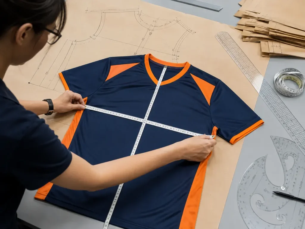 Pattern, measurement method, fabric behavior and tolerance must work together to preserve fit.