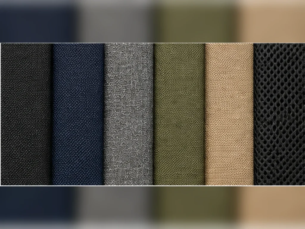 Material selection should connect fiber, construction, finish, decoration and claim documentation.