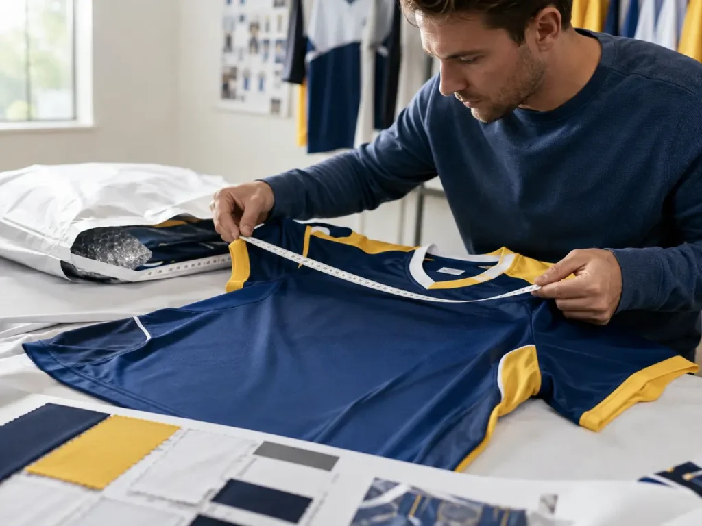 The sample schedule must include making, shipping, inspection, buyer review and possible revision.
