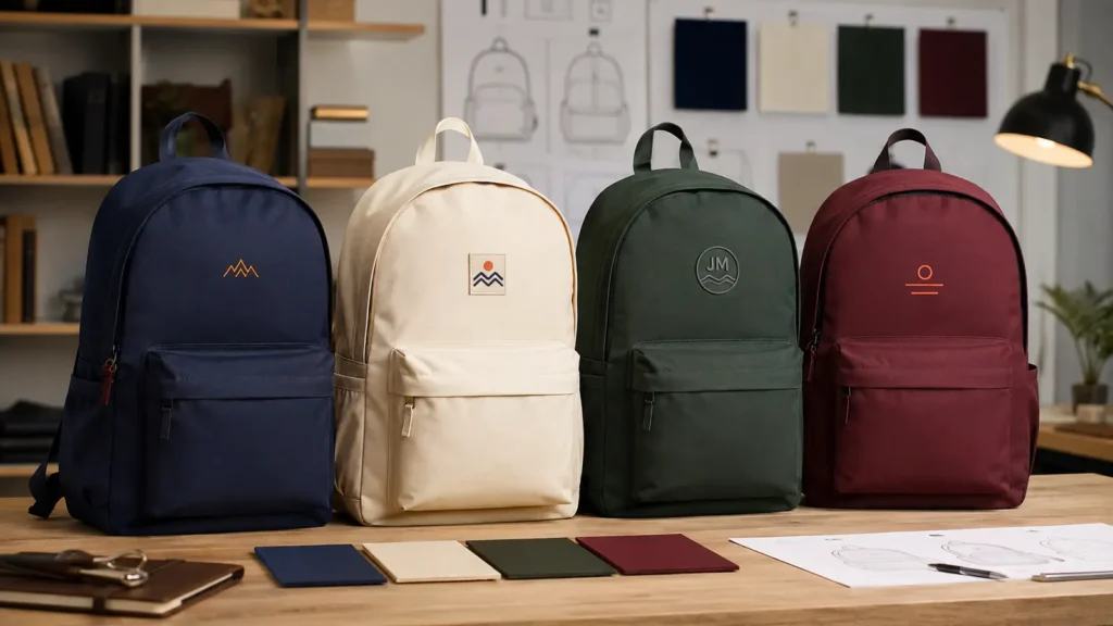 Embroidery, woven patches, rubber-style patches, and heat-transfer marks create different visual and construction effects.