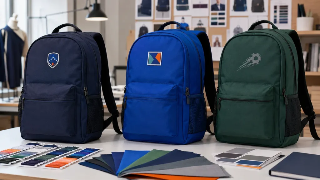 Approve each logo method on the production fabric because texture, color, and edge definition can vary.