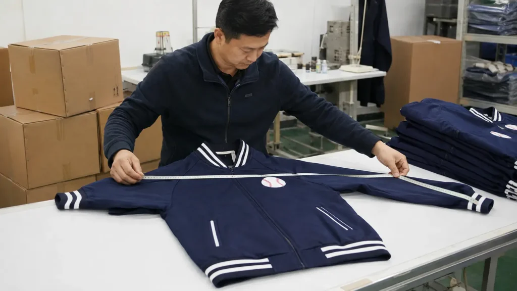 Bulk inspection should compare measurements, colors, decoration, closures, labels and packing with approved standards.