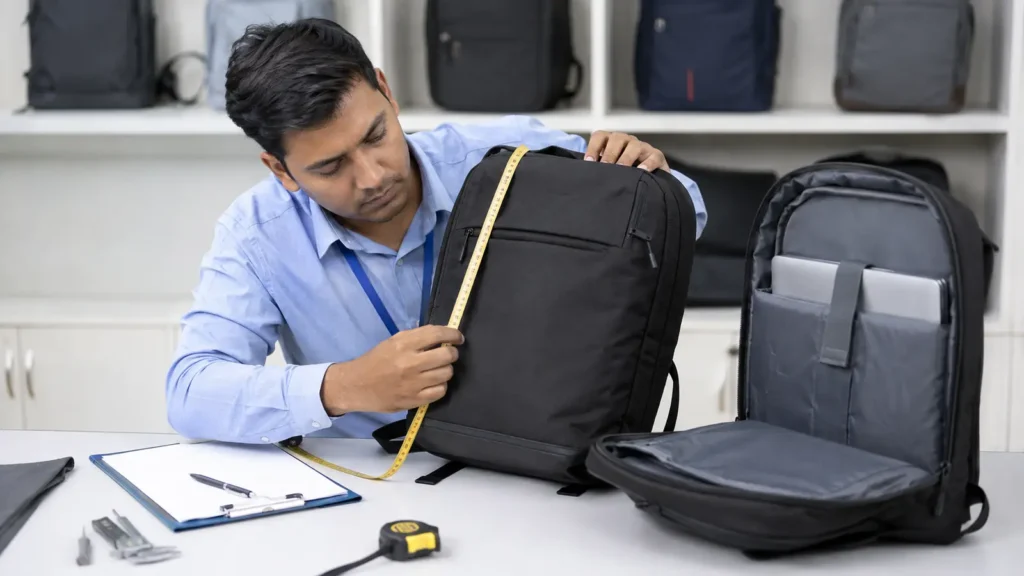 business-backpack-quality-control