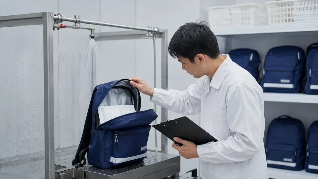 waterproof-backpack-quality-inspection