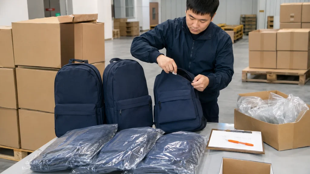 Final inspection verifies product appearance, function, assortment, and packaging before release.