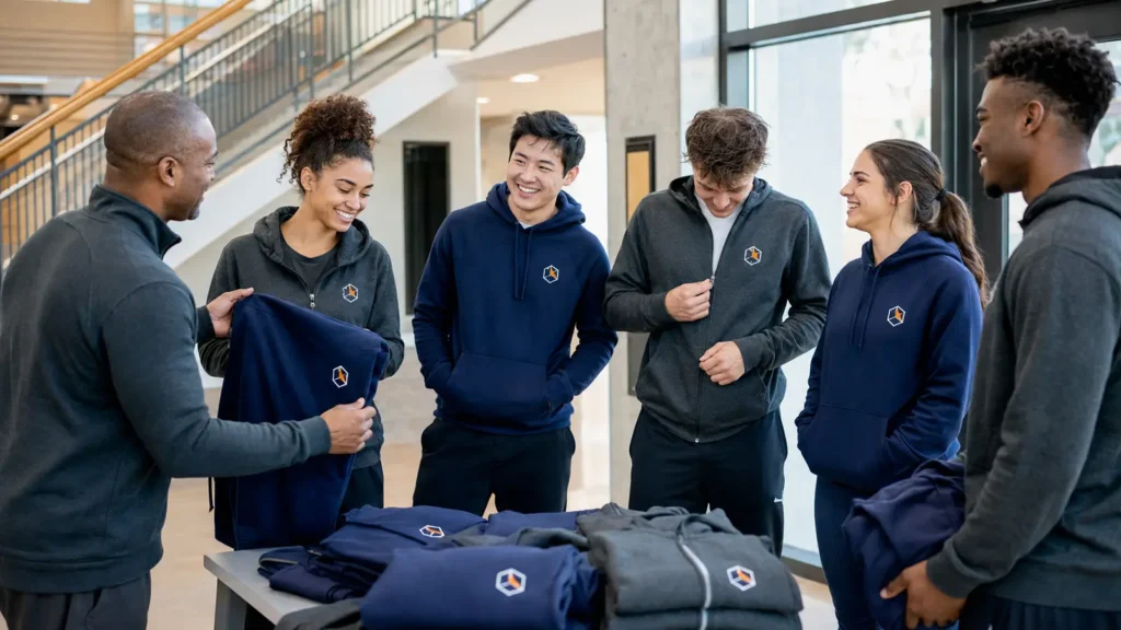 team-hoodie-bulk-distribution-scene