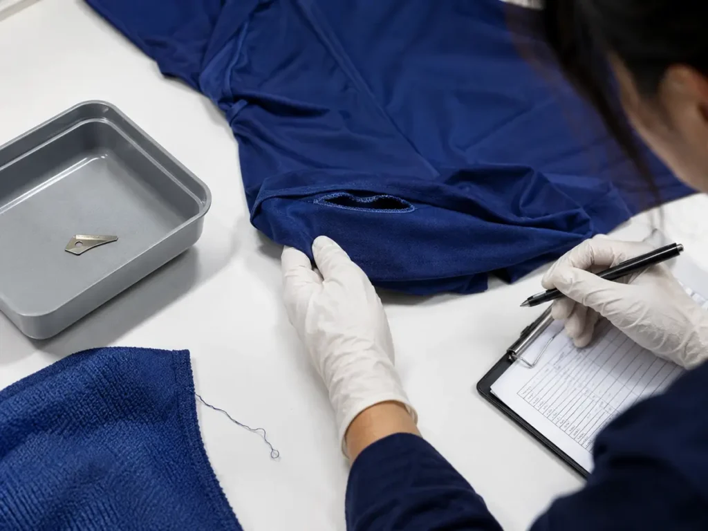 The buyer should approve a product-specific defect list before inspection; generic examples are not enough for every garment or market.