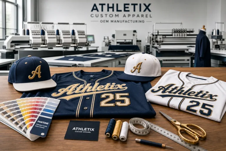 Custom Baseball Uniforms and Hats OEM Factory Production