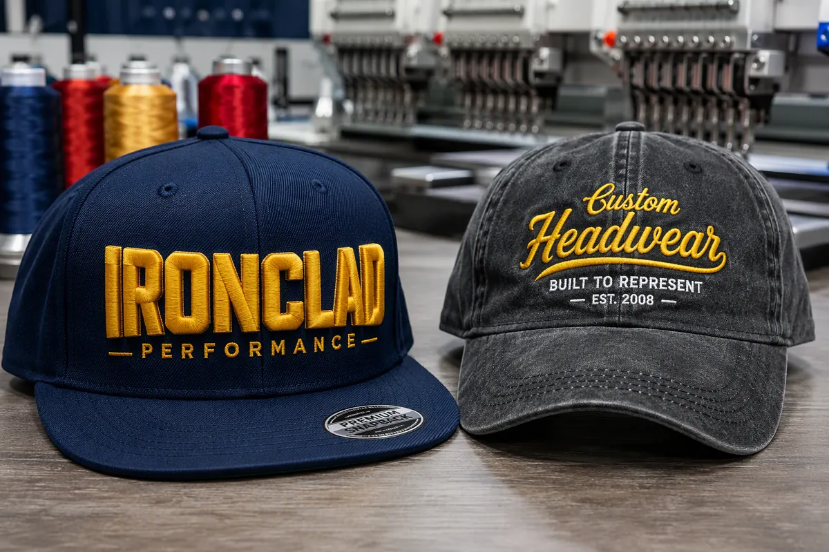 Custom Hat 3D Puff Embroidery vs Flat Embroidery Craftsmanship
