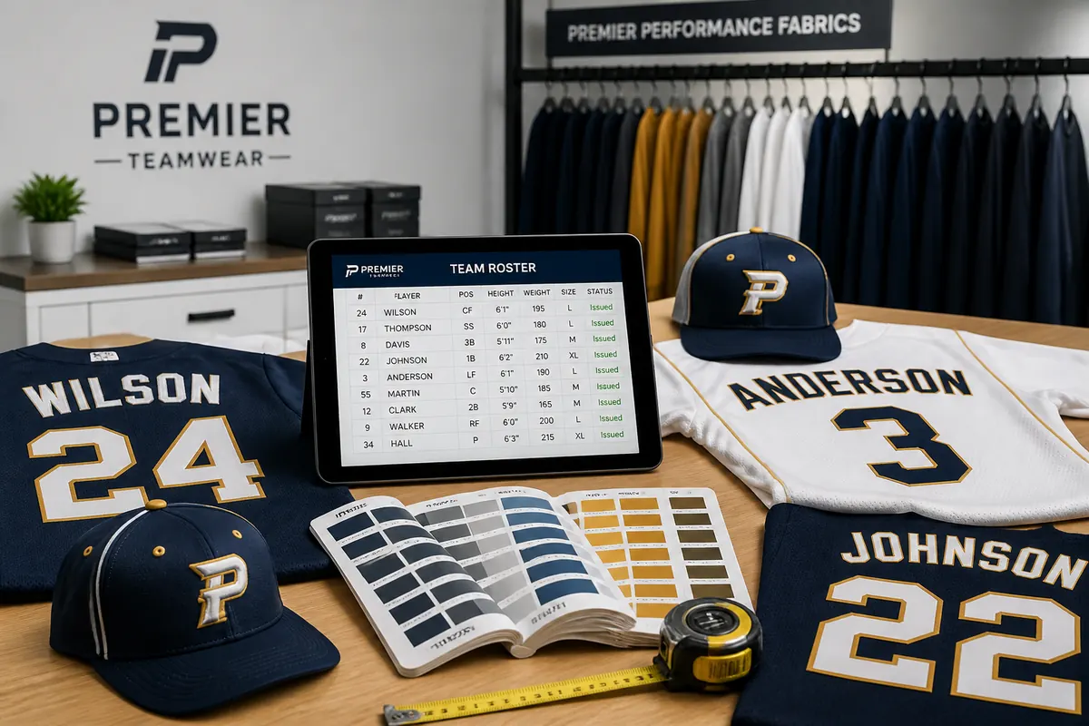 Multi Product Team Uniform Roster Order Management and Digital Proofing
