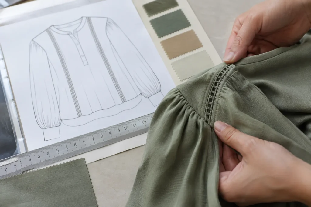 Garment sample measurement and construction inspection against specification